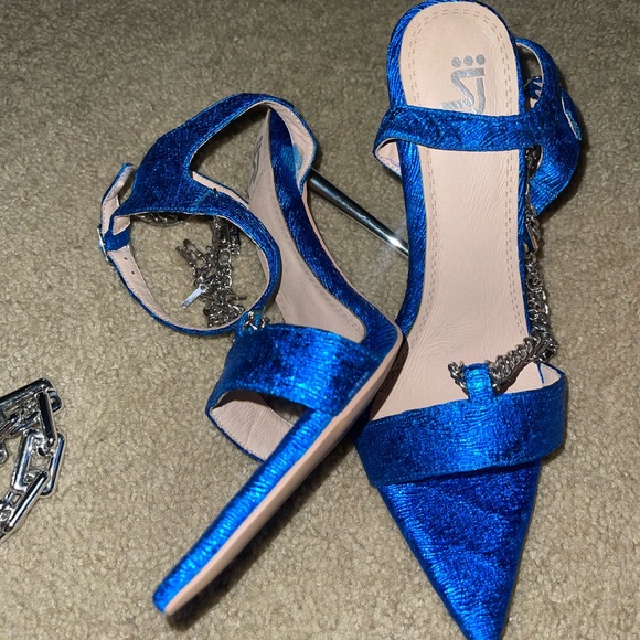 Shane Justin royal blue heel - Picture 2 of 2